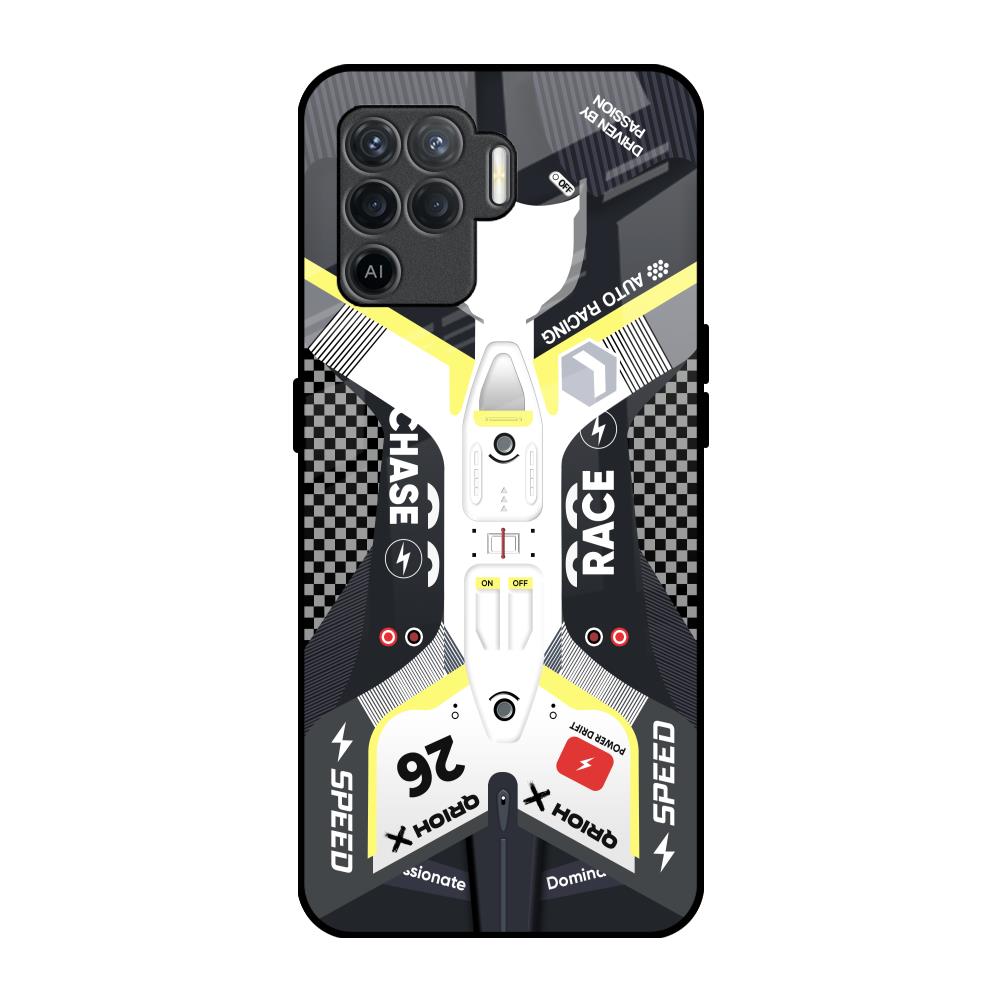 Car Enthusiast Oppo F19 Pro Glass Back Cover Online