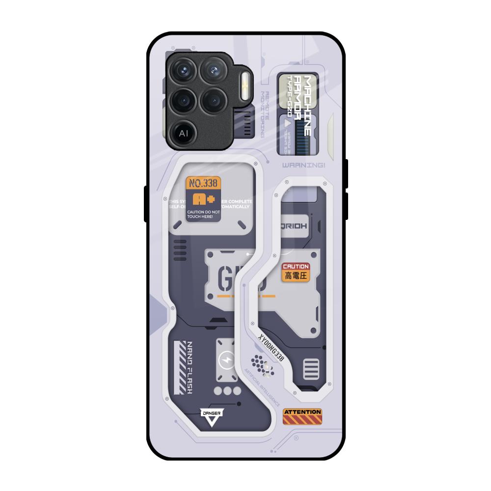 Tech Savvy Oppo F19 Pro Glass Back Cover Online