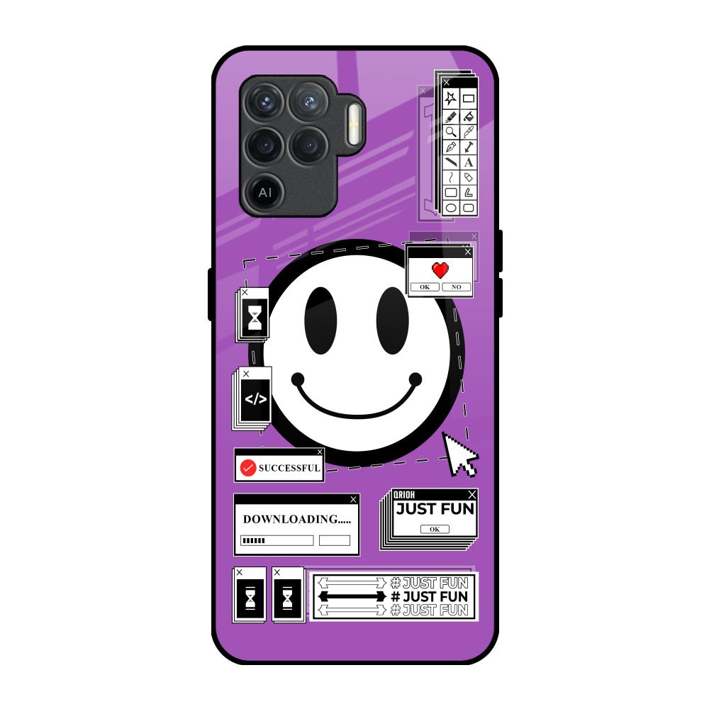 Code with Smile Oppo F19 Pro Glass Back Cover Online