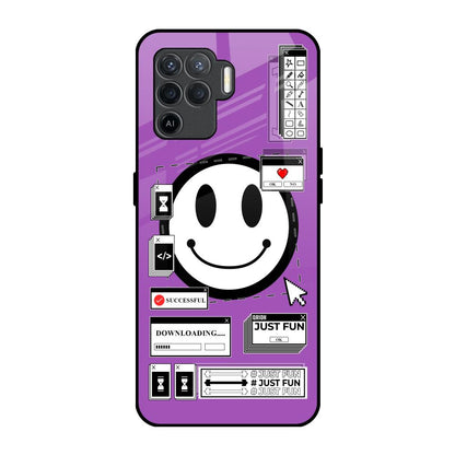 Code with Smile Oppo F19 Pro Glass Back Cover Online