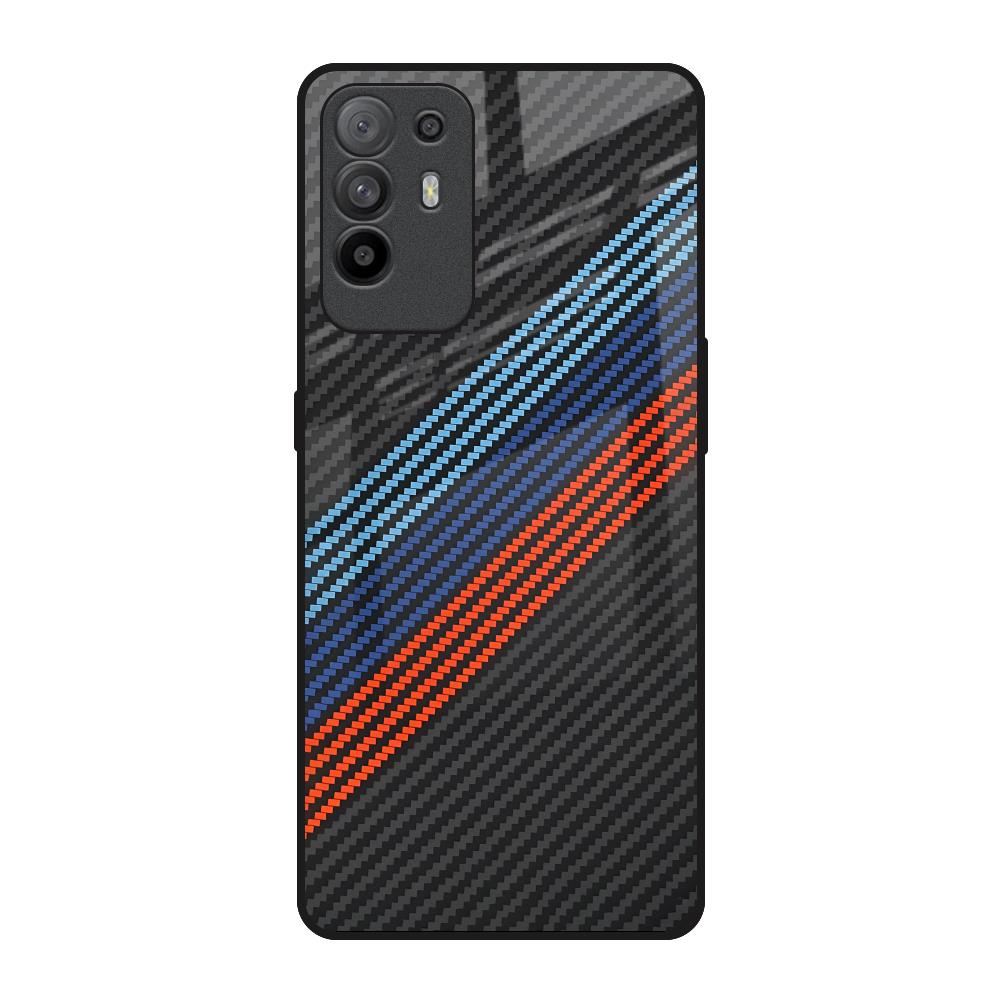 Carbon Inspired Oppo F19 Pro Plus Glass Back Cover Online