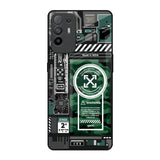 Green Camo Circuit Oppo F19 Pro Plus Glass Back Cover Online