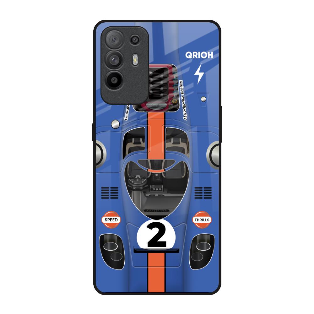 Car Adiction Oppo F19 Pro Plus Glass Back Cover Online