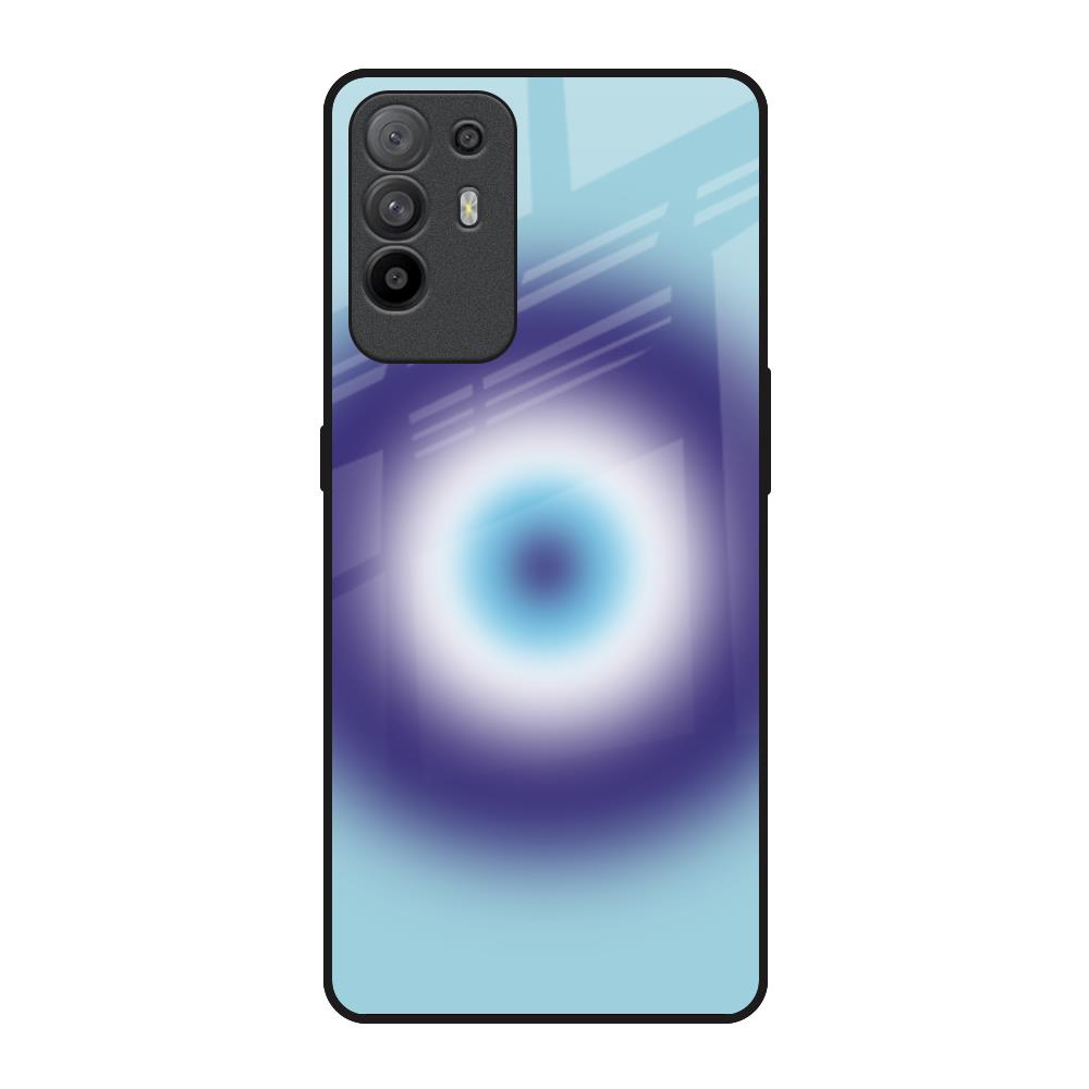 Evil Eye Art Oppo F19 Pro Plus Glass Back Cover Online