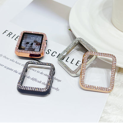 Rose Gold Double Halo Crystal Bumper Case