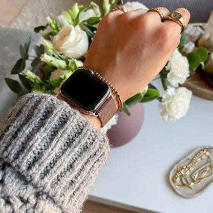 Rose Gold Magnetic Milanese Loop Apple Watch Band