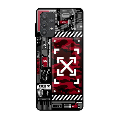 Technology Art Samsung Galaxy A72 Glass Back Cover Online