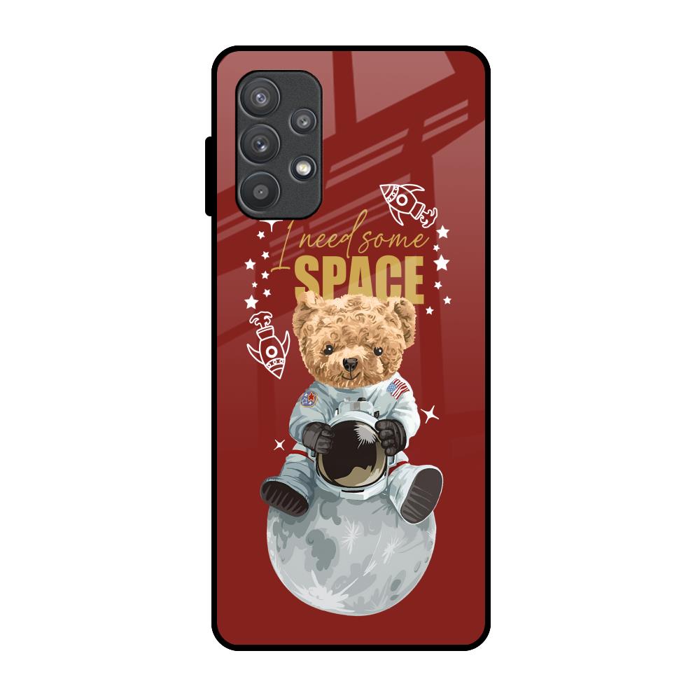 Astronaut Bear Samsung Galaxy A72 Glass Back Cover Online