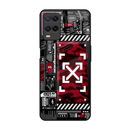 Technology Art Realme 8 Glass Back Cover Online