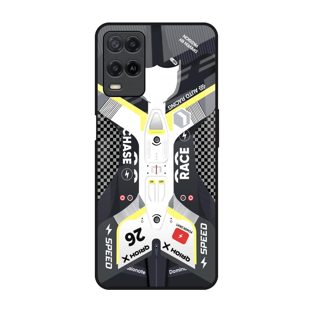 Car Enthusiast Realme 8 Glass Back Cover Online