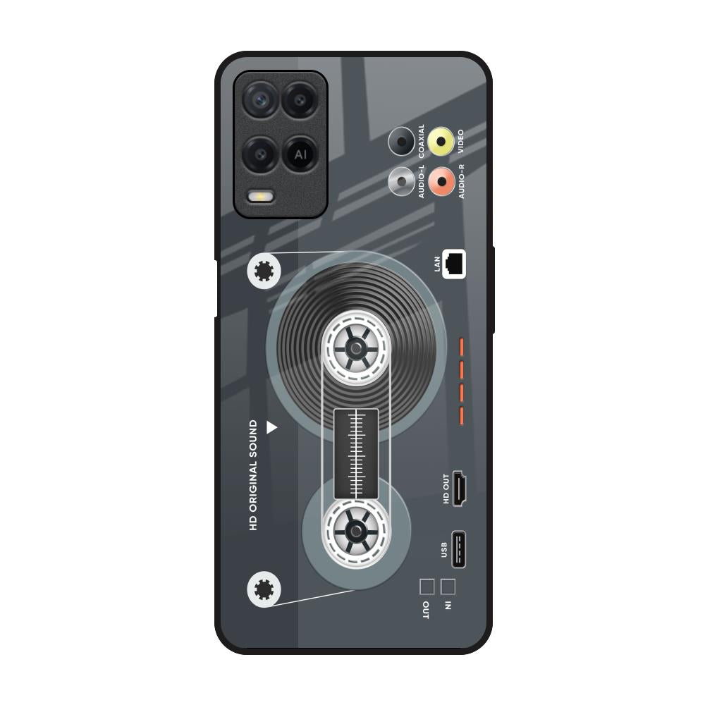 Retro Recorder Realme 8 Glass Back Cover Online