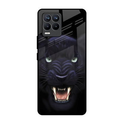Angry Black Leopard Realme 8 Pro Glass Back Cover Online