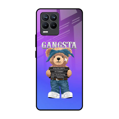 Gangsta Bear Realme 8 Pro Glass Back Cover Online