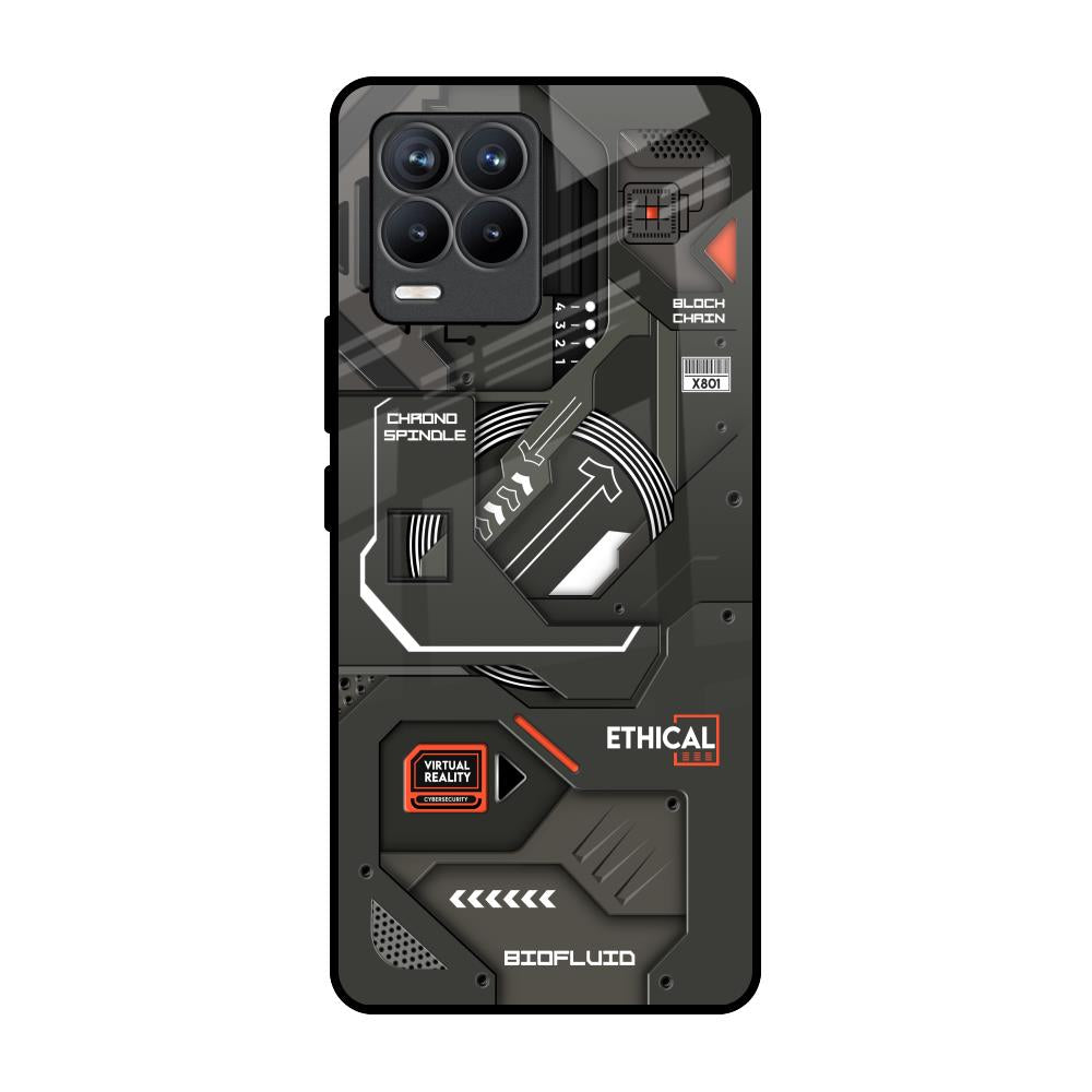 Tech Aesthetics Realme 8 Pro Glass Back Cover Online