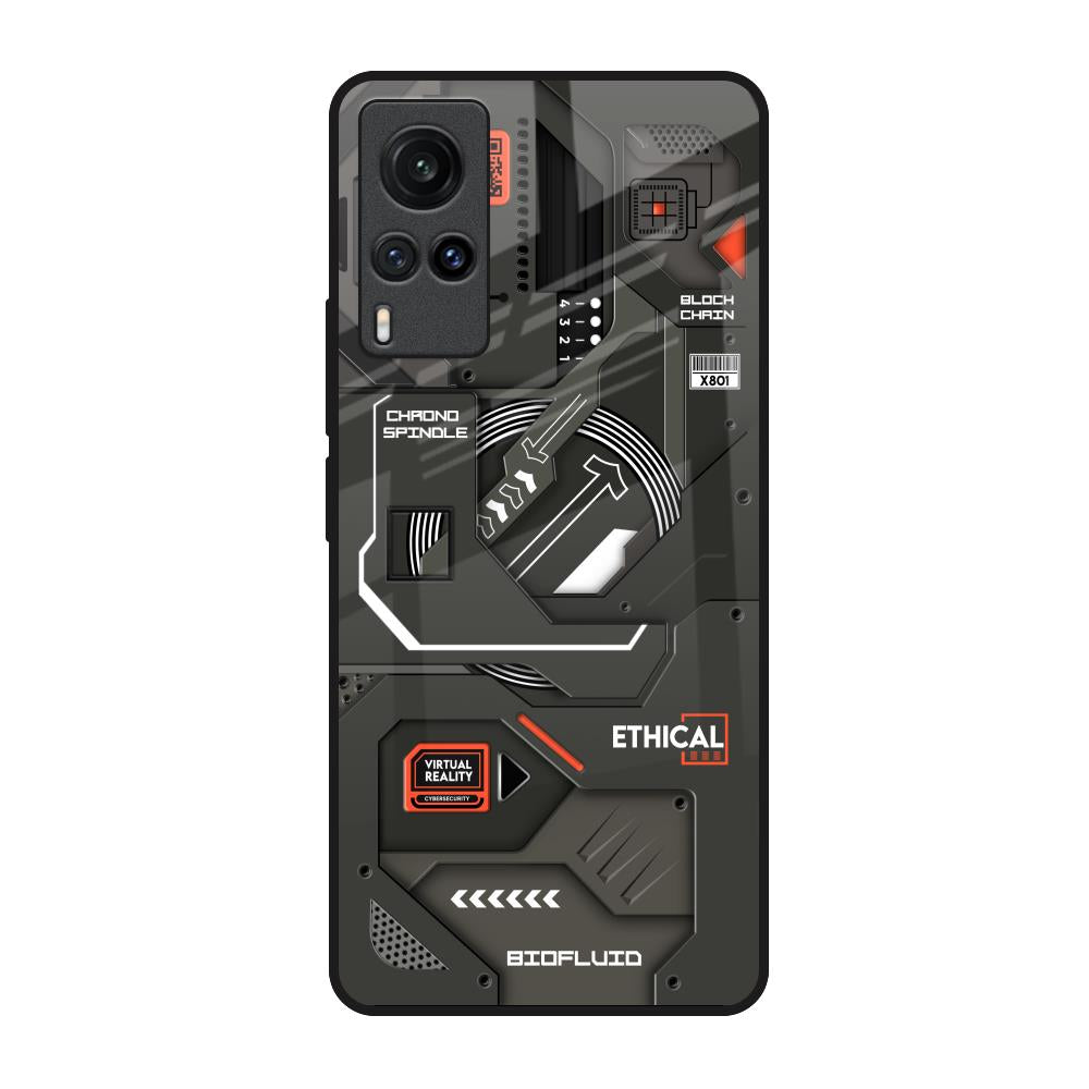 Tech Aesthetics Vivo X60 Glass Back Cover Online