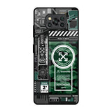Green Camo Circuit Poco X3 Pro Glass Back Cover Online