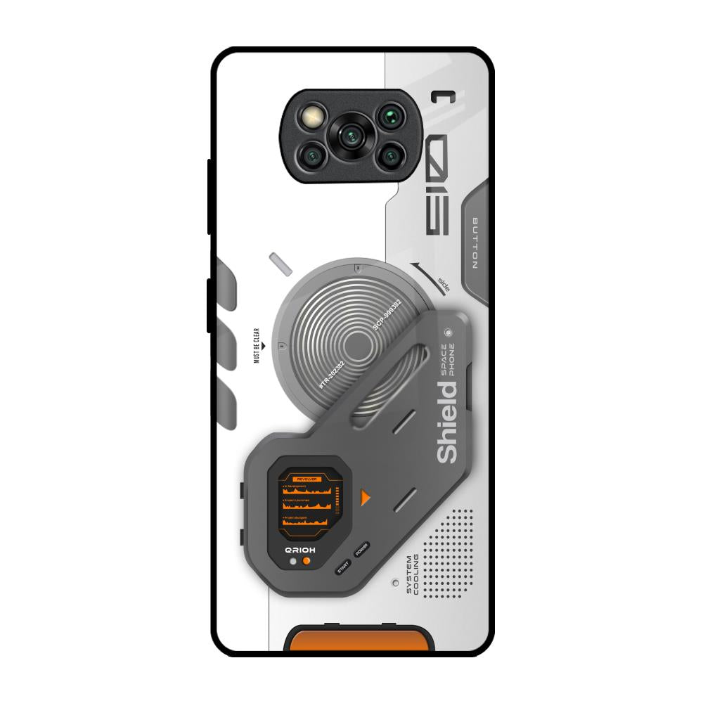 Liberty Cyber Poco X3 Pro Glass Back Cover Online