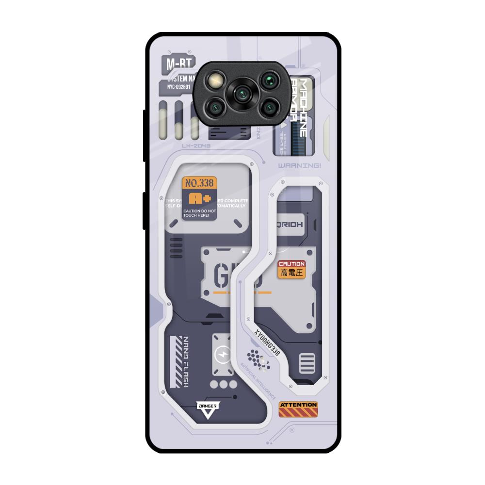 Tech Savvy Poco X3 Pro Glass Back Cover Online