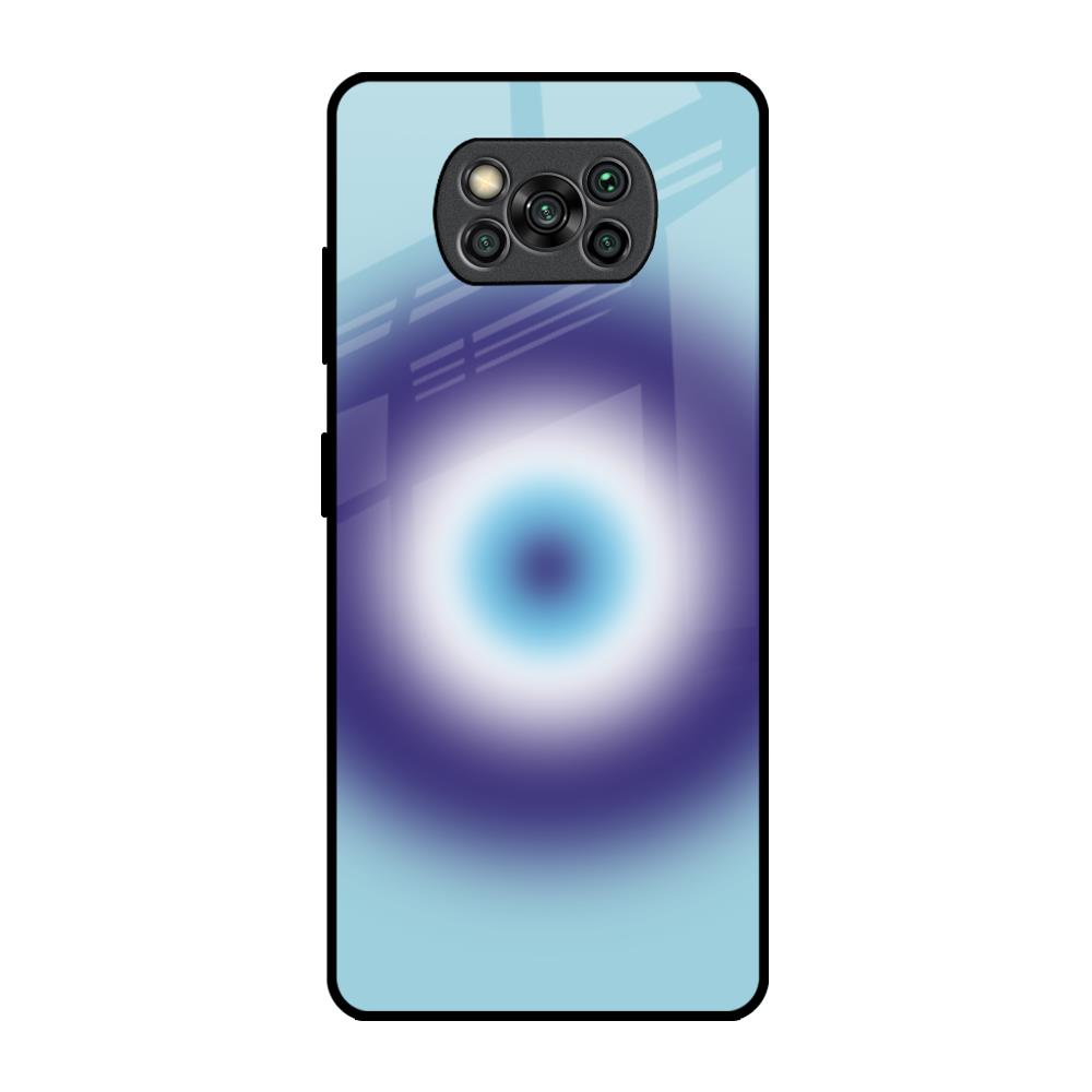 Evil Eye Art Poco X3 Pro Glass Back Cover Online