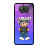 Gangsta Bear Poco X3 Pro Glass Back Cover Online