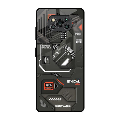 Tech Aesthetics Poco X3 Pro Glass Back Cover Online