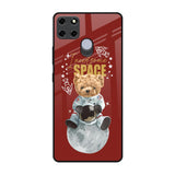Astronaut Bear Realme C25 Glass Back Cover Online