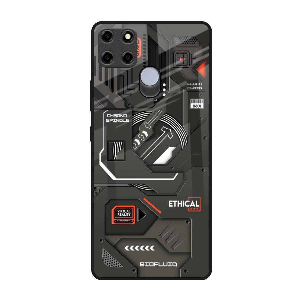 Tech Aesthetics Realme C25 Glass Back Cover Online
