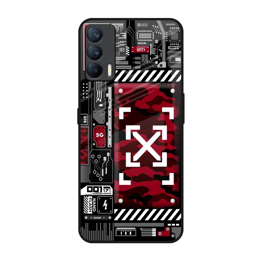 Technology Art Realme X7 Glass Back Cover Online