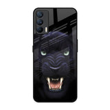 Angry Black Leopard Realme X7 Glass Back Cover Online