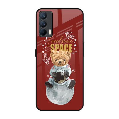 Astronaut Bear Realme X7 Glass Back Cover Online