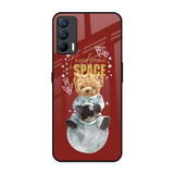 Astronaut Bear Realme X7 Glass Back Cover Online