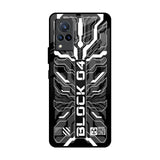 Monochrome Magic Vivo V21 Glass Back Cover Online