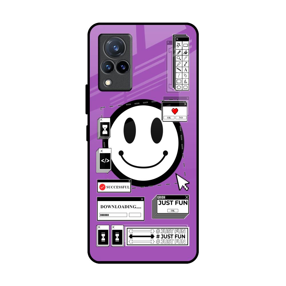 Code with Smile Vivo V21 Glass Back Cover Online