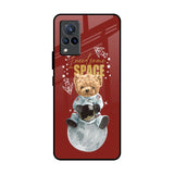Astronaut Bear Vivo V21 Glass Back Cover Online