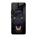 Angry Black Leopard Samsung Galaxy M42 Glass Back Cover Online