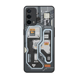Retro Futuristic Oppo A74 Glass Back Cover Online