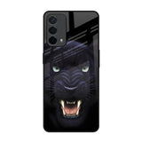 Angry Black Leopard Oppo A74 Glass Back Cover Online