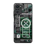 Green Camo Circuit Redmi Note 10S Glass Back Cover Online