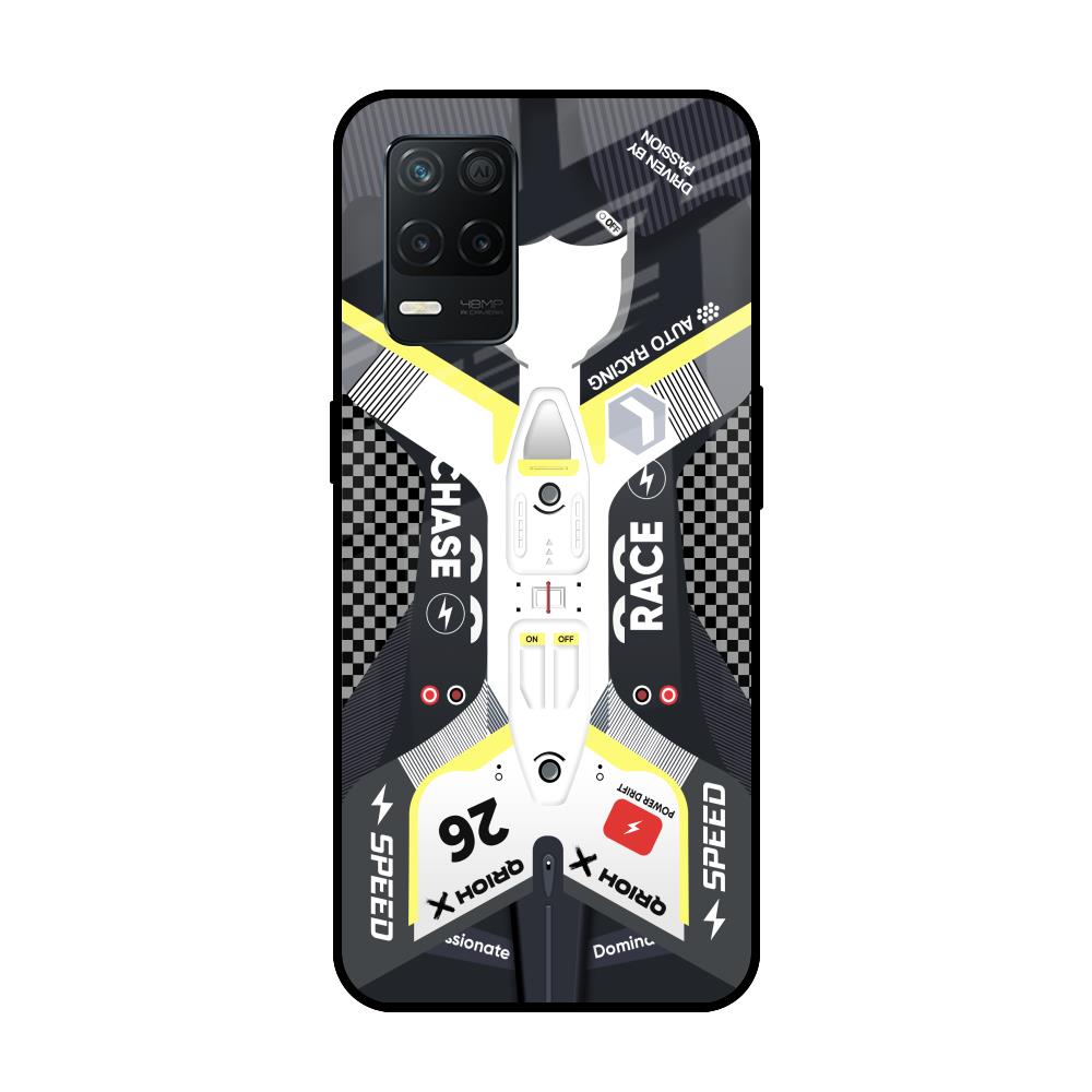 Car Enthusiast Realme 8 5G Glass Back Cover Online