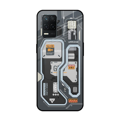 Retro Futuristic Realme 8 5G Glass Back Cover Online