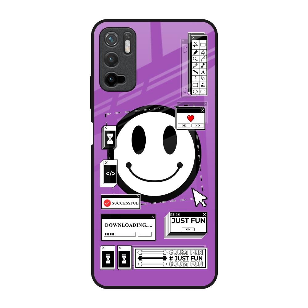 Code with Smile Poco M3 Pro Glass Back Cover Online