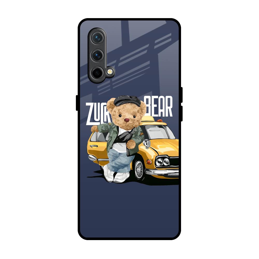 Adventurous Bear OnePlus Nord CE Glass Back Cover Online