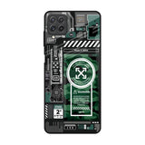 Green Camo Circuit Samsung Galaxy A22 Glass Back Cover Online