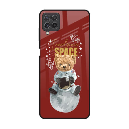 Astronaut Bear Samsung Galaxy A22 Glass Back Cover Online
