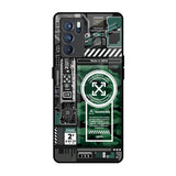 Green Camo Circuit Oppo Reno6 Glass Back Cover Online