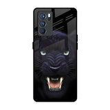Angry Black Leopard Oppo Reno6 Glass Back Cover Online