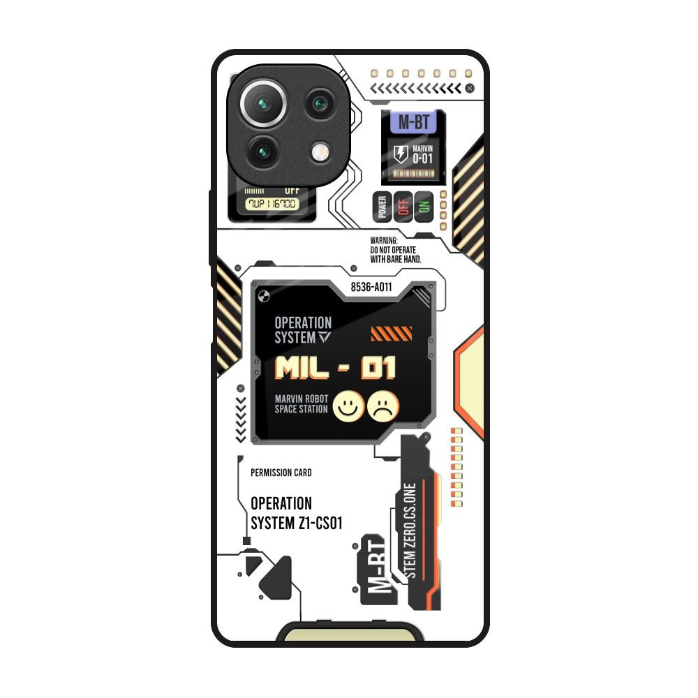 Tech Display Mi 11 Lite Glass Back Cover Online