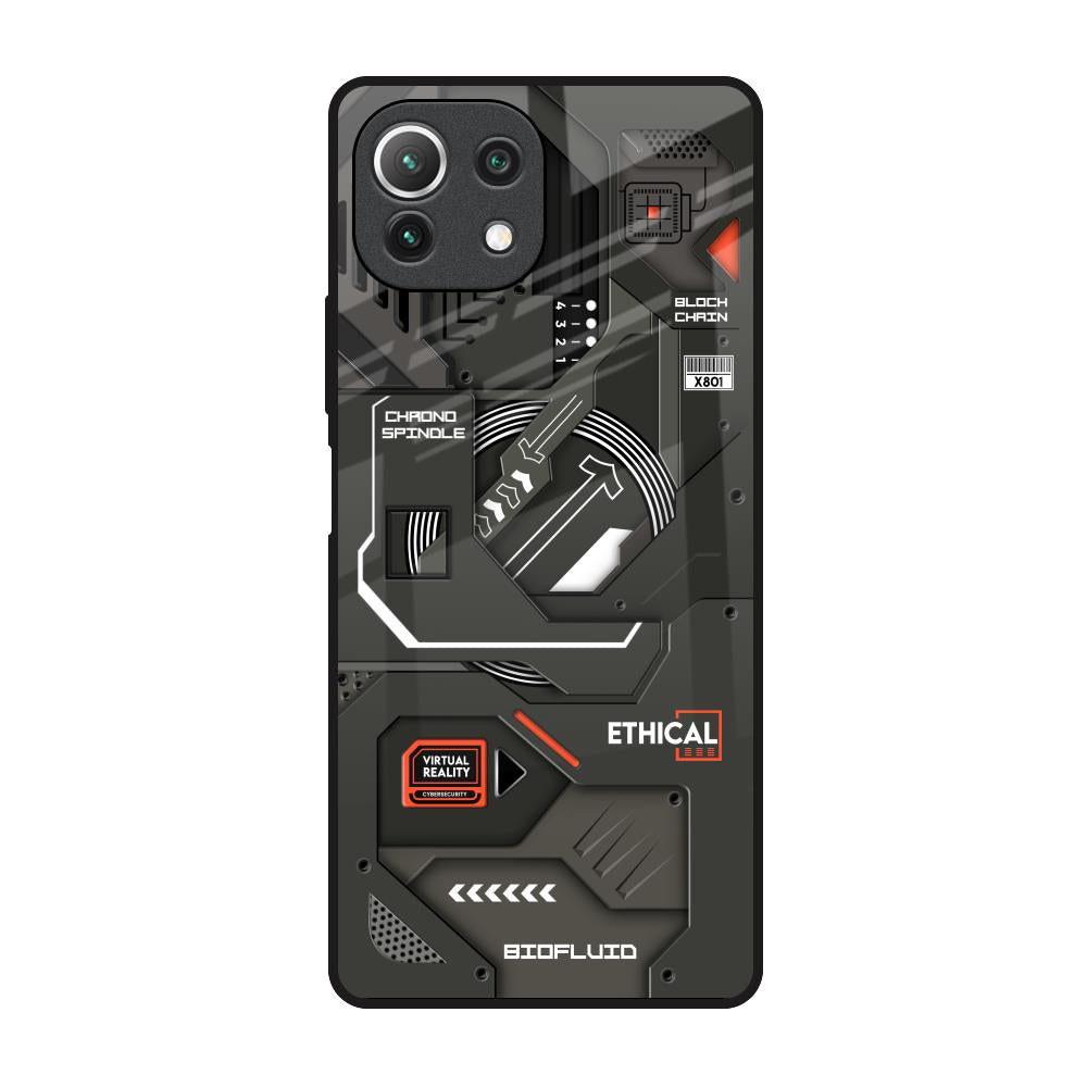 Tech Aesthetics Mi 11 Lite Glass Back Cover Online
