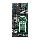 Green Camo Circuit Oppo Reno6 Pro Glass Back Cover Online