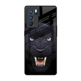 Angry Black Leopard Oppo Reno6 Pro Glass Back Cover Online